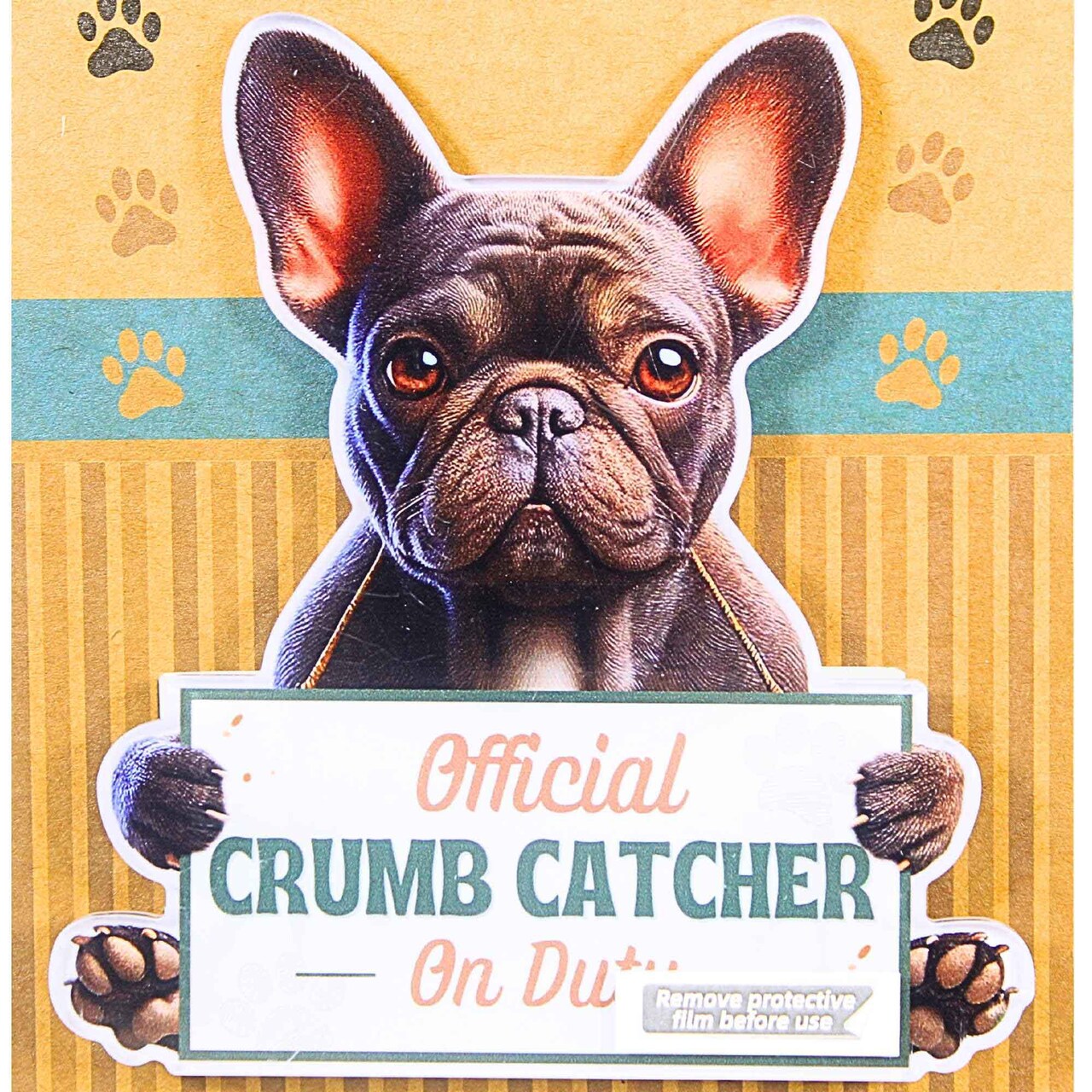 E & S Imports 4.0 Inch Black French Bulldog Chip Clip Everyday Chip Clip , Magnetic Fridge Clip